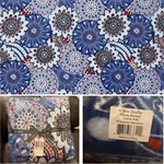 New Vera Bradley Fleece Throw Blanket 80 X 50 Fireworks Medallion #12408-R46. Fixed Price $49.95.