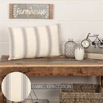 Grace Fabric Pillow 14X22 Country Farmhouse Vhc Brands Grain Sack Stripe. Fixed Price $28.95.