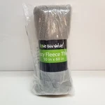Love This Value Cozy Travel Fleece Throw Blanket 50 X 60 Inches Gray Brand New. Fixed Price $13.59.