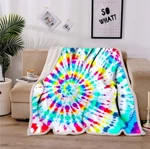 Yanr Rainbow Tie Dye Blankets And Throws Spiral Psychedelic Pattern Boho Sherpa. Fixed Price $32.95.