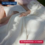 Bedsure Cooling Waffle Queen Size Blanket - Lightweight Cotton Summer Of. Fixed Price $64.98.