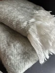 Mud Pie Throw Blanket Gray White Herringbone Soft Fringe 51 X73 Woven. Fixed Price $35.50.