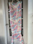 Catalonia Kids Mermaid Tail Blanket Super Soft Plush Rainbow Ombre Snuggle. Fixed Price $8.96.