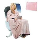 Tirrinia Travel Blanket Airplane Office Poncho 1 40X60, Flesh Pink. Fixed Price $35.69.