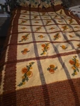 Vintage Italian Throw Wool Small With Flowers Very Elegant 70 45". Fixed Price $79.00.