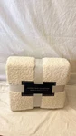 Hudson Park Collection Teddy Faux Fur Throw Ivory 50X70 In Soft Blanket. Fixed Price $33.74.