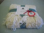 Martha Stewart Textured Yarn Throw 60X50" Blanket Ivory - Msrp $60. Fixed Price $15.99.