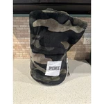 Victorias Secret Pink Camo Dark Sherpa Blanket Black Green Large 60 X 72" B30. Fixed Price $80.80.