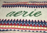 Aerie Sw Cozy Soft Plush Fleece Throw Blanket Cream Multicolor Fuzzy 50X68. Fixed Price $10.00.