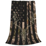 American Deer Fleece Throw Blanket Camouflage Soft Flannel Plush Li.... Fixed Price $41.77.