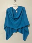 Caroline Grace Cashmere Size 0S Blue Cape Poncho Sweater Top Women Stylish. Fixed Price $71.20.