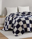 Premier Comfort Dress Blue Checkered Feathersoft Full / Queen Knit Blanket. Fixed Price $26.20.