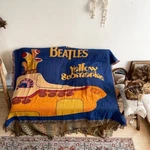 The Beatles Yellow Submarine Woven Casual Tapestry Throw Blanket. Fixed Price $36.00.