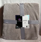 Signature Hotel Collection Velvet Blanket Twin 66 X90 Solid Soft Light Gray. Fixed Price $18.99.