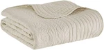 Luxe Quilted Throw Blanket Damask Stitching Design Cotton Filled Spread Ultra. Fixed Price $48.49.