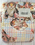 Owen Fashion Print Blanket Cat Kittens Vintage Twin Size Made Usa Nip. Fixed Price $35.38.