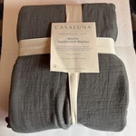 Casaluna Full/queen Rayon From Bamboo Matelasse Blanket Dark Gray New. Fixed Price $50.00.