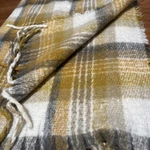 Magaschoni Home Plaid Throw Blanket Grey Brown Gray 50X60 Luxe Fringe Soft. Fixed Price $24.99.