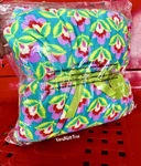 Vera Bradley Cozy Plush Throw Blanket Petals In Paradise Teal Lavender Rare! Nwt. Fixed Price $79.50.