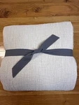 New West Elm Queen Silky Tencel & Cotton Matelasse Blanket, Sand. Fixed Price $69.99.