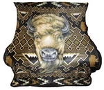 New Wild Bison Buffalo Sherpa Plush Throw Gift Blanket Art Native American Brown. Fixed Price $19.94.