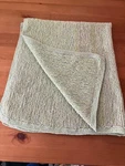 Handmade With Love Square Knitted 4 Ply Cashmere Baby Blanket Green Color 31X35. Fixed Price $124.95.