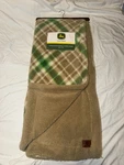 John Deere Oversized Reversible Sherpa Throw Blanket 60X70. Fixed Price $40.00.