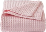 Sonoma Waffle Weave Bed Cotton Blanket Soft Breathable Blush Pink Size King. Fixed Price $89.99.