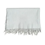 Williams Sonoma Home 100% Cashmere Throw Blanket Light Blue Fringe. Fixed Price $90.00.