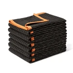 Retailer Basics Reinforced Tear-resistant Moving Blankets 72 X 80 Black 6-PACK. Fixed Price $88.53.