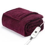 Sunbeam Royal Luxe Cabernet Heated Personal Throw / Blanket, Cozy-warm, Adjus.... Fixed Price $55.61.