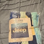 Jeep Sherpa Blanket Multicolor Polyester Machine Washable Soft Cozy Throw. Fixed Price $32.00.