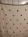 Nwt Anthropologie Boho Hippy Tassel Pom Knit Cotton Blanket Throw 50"X 60". Fixed Price $75.00.