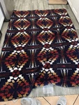 Pendleton Southwestern Aztec Sherpa Fleece Blanket Legend Lake Navy 86 X 64. Fixed Price $90.00.