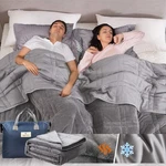 Omystyle Weighted Blanket For Adults, Reversible Tencel/short Plush Warming &.... Fixed Price $147.98.