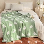 Easter Rabbits Spring Knitted Throw Blanket Microfiber Green 50X60 Inch. Fixed Price $38.43.
