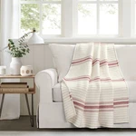 Lush Decor Farmhouse Stripe Kantha Pick Stich Yarn Dyed Cotton Woven Throw Re.... Fixed Price $64.61.