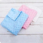Minky Dot Baby Blankets - 28" X 38" Soft Fuzzy Cozy Color Options. Fixed Price $25.99.