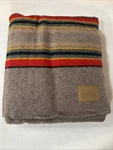 Pendleton Yakima Camp Wool Blanket Multi Stripes Twin Mineral Umber Nwt. Fixed Price $179.00.