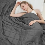 Betu Weighted Blanket For Adults (15LBS, 60"X80" Queen Size) - Cooling And Br.... Fixed Price $49.93.