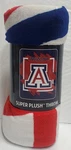 Arizona Wildcats 46" By 60" Dimensional Micro Raschel Throw Blanket - Ncaa. Fixed Price $24.99.