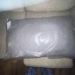 Pillow Silver Gray Decrotive 14 X 24 Nourison Mina Victory. Fixed Price $6.40.