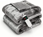 Electric Heated Blanket Throw 50''X60''SIZE Faux Fur Heating 10. Fixed Price $26.31.