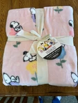 Peanuts Snoopy Berkshire Twin Blanket Pink Spring Summer Flowers 60"X90" New. Fixed Price $35.50.