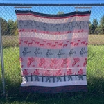 1950S Vintage Roy Rogers Trigger Blanket Beacon Camp Western Cowboy Throw. Fixed Price $254.05.