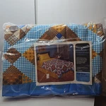 Vintage Jc Penney 100% Acrylic Printed Blanket Patch Satin Trim Full Size Nos. Fixed Price $33.00.