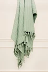 50X60 Rizzy Home Blue Striped Knit Fringe Throw Blanket TH0604 - Aprx 50" 60". Fixed Price $60.00.