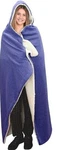 Posh Home Hooded Jersey Knit Reversible Sherpa Throw Blanket, 50" X 60" Cotton. Fixed Price $19.99.