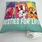 Shopkins Collectable Moose Brand Throw Pillow "besties For Life" 2013 Small. Fixed Price $14.97.