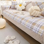 Vctops Farmhouse Buffalo Check Plaid Cotton Sofa Couch Cover Patchwork Quilted. Fixed Price $42.65.